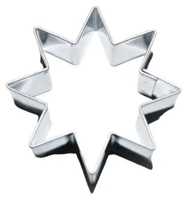 Produktbild von Keksa. Stern 8-zackig groß Edelstahl 60 x 60 mm