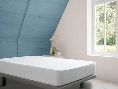 Zdjęcie produktu dla Ochraniacz na materac 140x200 cm, 100% bawełna molton, wodoodporny, oddychający, do sypialni