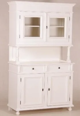 Produktbild von Casa Padrino Shabby Chic Landhaus Stil Schrank Buffetschrank Weiß - Schrank Esszimmer