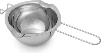 Produktbild von Edelstahl Wachsschmelzer 600 ml mit langem Griff und präzisem Ausgießer für Wachs, Schokolade & Kosmetikherstellung