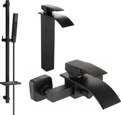 Immagine prodotto di Mexen Aries DQ77 set da bagno, nero - 744813DQ77-70