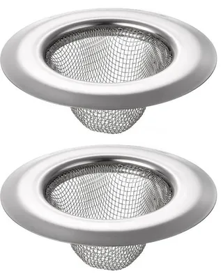 Immagine prodotto di Sgocciolatoio da cucina in acciaio inossidabile, 2 pezzi, argento, 7,3 x 7 x 3 cm