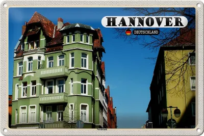 Produktbild von Blechschild Städte Hannover Nordstadt Gebäude 30x20cm