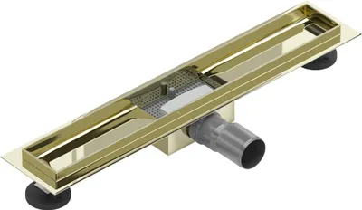 Zdjęcie produktu dla Mexen Flat korpus do odpływu liniowego 60 cm, złoty - 1515060