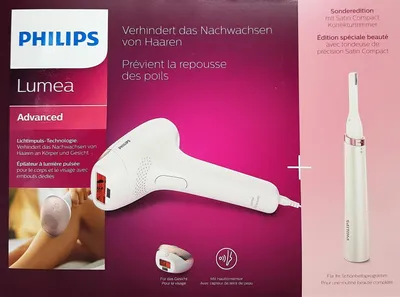 Obrázok produktu pre Philips BRI921/00 Lumea Advanced IPL Haarentfernungsgerät mit Präzisionstrimmer, weiß/rosa