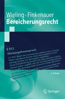 Obrázek produktu pro Bereicherungsrecht