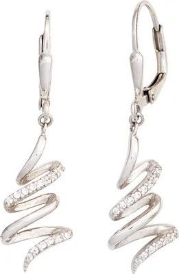 Produktbild von JOBO Boutons 925 Sterling Silber rhodiniert mit Zirkonia Ohrringe Ohrhänger