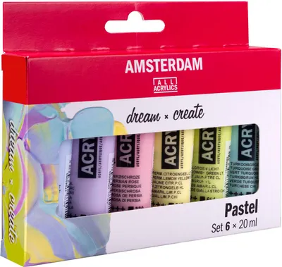Obrázok produktu pre Royal Talens 17820503 ROYAL TALENS Akrylová farba AMSTERDAM Pastel, 6 x 20 ml