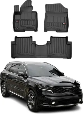 Immagine prodotto di 2020-2025 Kia Sorento tappetini TPE nero 3 pezzi