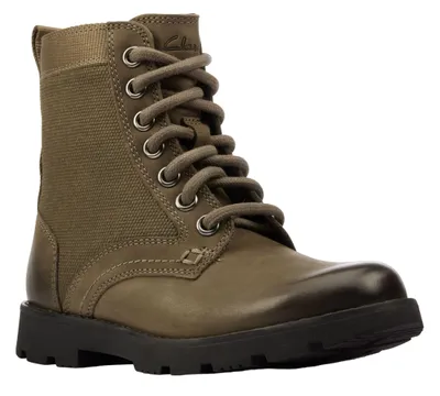 Produktbild von Clarks Heath Chard Leder Kinderschuhe 27.5