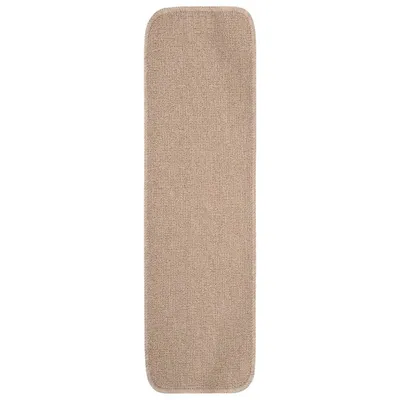 Image de vidaXL Tapis de sol antidérapant 15 pièces 75x20 cm Beige Rectangulaire