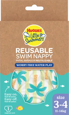 Produktbild von Huggies Little Swimmers wiederverwendbare Schwimmwindel Gr 3-4 (11-14kg) Tropical