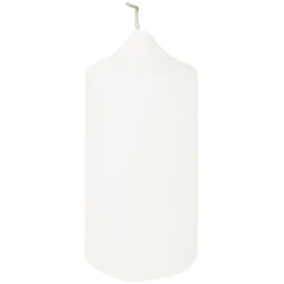 Produktbild von Fink CANDLE, getauchte Stumpenkerze, Paraffin, weiß, L. 8 cm, B. 8 cm, H. 15 cm, D. 8 cm 123505