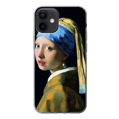 Produktbild von MuchoWow® Handyhülle Schutzhülle Hülle für iPhone 12 Das Mädchen mit dem Perlenohrring - Johannes Vermeer Silikon Softcase Handy Hülle - Schutzhülle