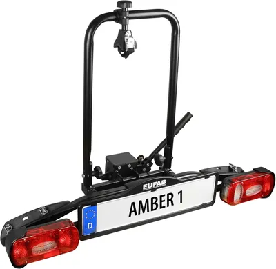 Imagen del producto de Portabicicletas para enganche de remolque - Portabicicletas - Transportador de bicicletas - Portabicicletas para bicicletas eléctricas - Portabicicletas para una sola bicicleta