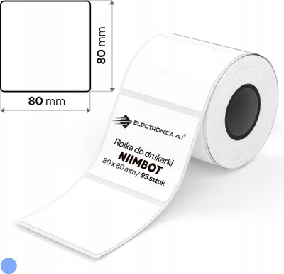 Image de Étiquettes autocollantes thermiques pour imprimante Niimbot B4 80x80