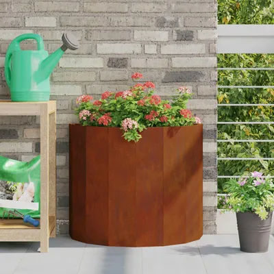 Image de Maison Exclusive - Bac à plantes rouillé 60 x 30 x 50 cm Acier résistant aux intempéries