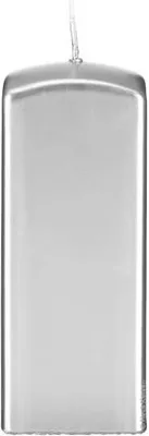 Produktbild von 4 quadratische Kerzen, Quader Kerzen Silber 15 x 6/6 cm