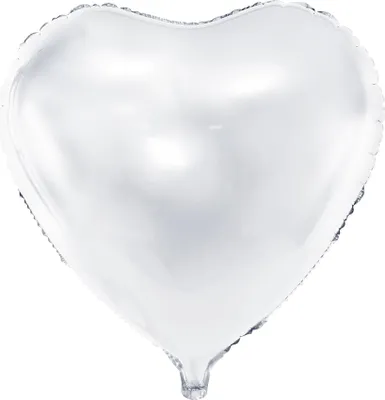 Zdjęcie produktu dla Unique Party 52961, Zabawka - balon, Folia, Biały, Rocznica, Serce (kształt), 45 cm