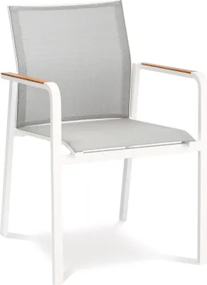 Produktbild von BEST Stapelsessel Paros weiss/grau, 46910000 weiss