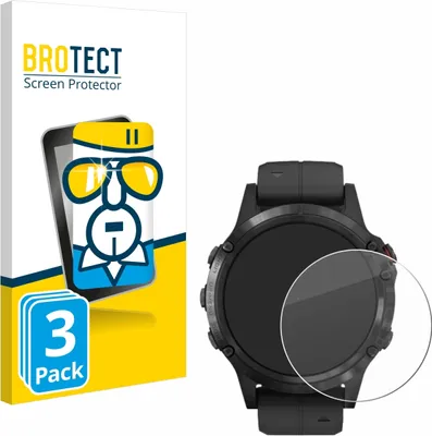 Produktbild von 3x BROTECT Schutzglas für Garmin Fenix 5 Plus (47 mm) Displayschutz 9H Glas klar transparent