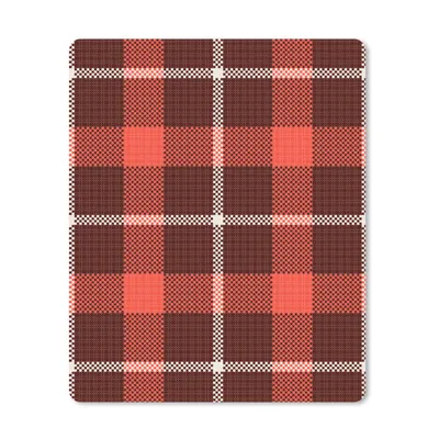 Produktbild von MuchoWow® Mauspad Mousepad Tartan - Kariert - Rot - Muster 30x40 cm - Mousepads - Maus Mat - Pad - Mausunterlage - Mausmatten