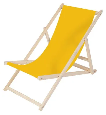 Zdjęcie produktu dla Leżak plażowy Leżak ogrodowy Leżak ogrodowy Składany leżak Składany Żółty