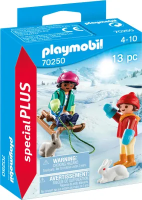 Immagine prodotto di PLAYMOBIL, bambini con slitta, Special Plus, 70250