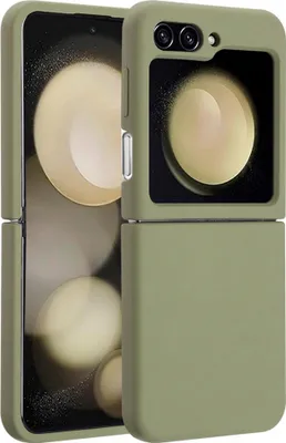 Produktbild von Accezz Liquid Silikoncase mit MagSafe Samsung Galaxy Z Flip 5 - Cooper Green