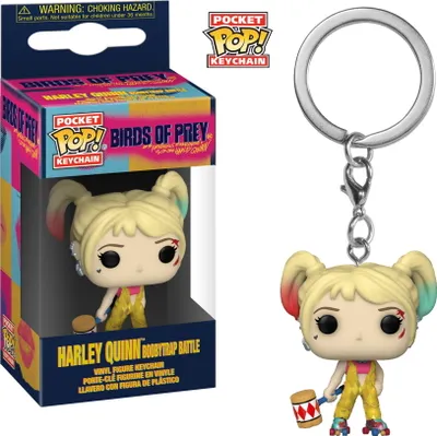 Produktbild von Birds Of Prey - Harley Quinn Boobytrap Battle - Schlüsselanhänger Funko Pocket POP! Keychain