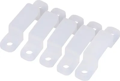 Obrázok produktu pre 10 mm silikónový držiak klip pre upevnenie 3528 5050 1210 RGB LED pásky svetlo 100 ks