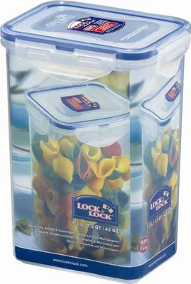 Obrázok produktu pre Lock & Lock HPL809, Box, Obdĺžnikový, 1,3 L, Modrá, Priehľadná, Polypropylén (PP), 135 mm