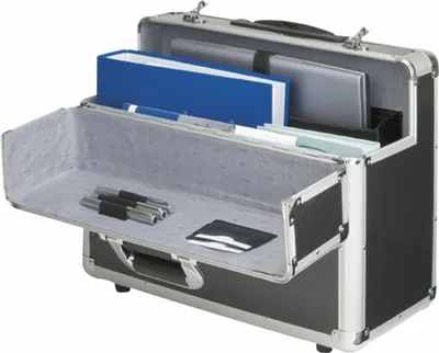 Produktbild von Pilotenkoffer Carbon Aluminium silber/carbon Packung mit 3 Stück