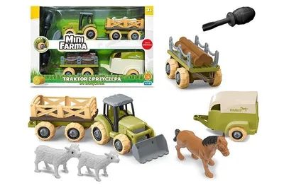 Produktbild von Mini-Ackerschlepper mit Wendeanhänger