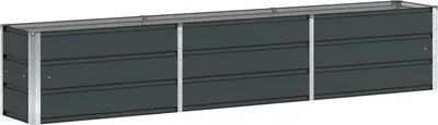 Produktbild von vidaXL Pflanzkübel Anthrazit 240 x 40 x 45 cm Stahl