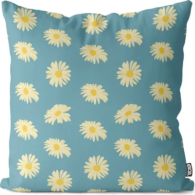 Produktbild von VOID Margeriten Blumen Blumenmuster Kissenbezug Kissenhülle sofa couch wohnzimmer dekoration wasserfest Outdoor Garten Kissen bezug deko
