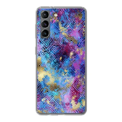 Produktbild von MuchoWow® Handyhülle Schutzhülle Hülle für Samsung Galaxy S21 Marmor - Farbe - Geometrische Formen Silikon Softcase Handy Hülle - Softcase