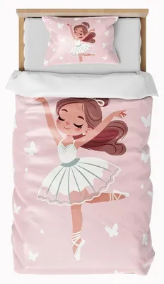 Produktbild von Omgoods – Bettwäsche-Set für Mädchen mit Kissenbezügen, 90 x 190 cm