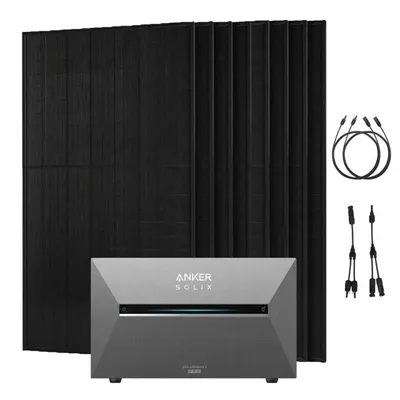 Produktbild von Anker SOLIX 4000W Balkonkraftwerk + Solarbank 3 Pro, 8×500W Module ohne Halterung