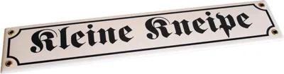 Produktbild von Emaille Schild Kleine Kneipe