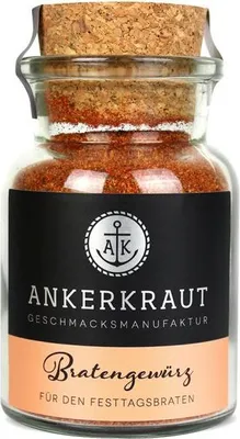 Image de Ankerkraut épices pour rôti Mélange d'épices Préparation d'épices dans un bocal en liège 90 g