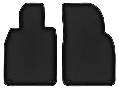 Productafbeelding van Velours automatten voor Porsche Cayman 982 vanaf 2016 – 2-delig, zwart, op maat – Wielganizator DURBAN