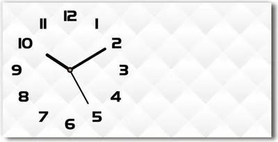 Produktbild von Wanduhr aus Glas – 60x30 cm - Glasbild - Glasuhr - Gehärtetes Glas - schwarze-zeiger - Abstraktion Hintergrund