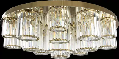Immagine prodotto di Lampadario rotondo a soffitto lampadario a soffitto soggiorno oro