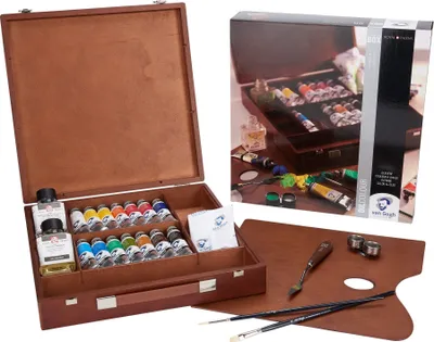 Immagine prodotto di Royal Talens 2840100 ROYAL TALENS Set di valigette in legno Van Gogh Ispirazione colore ad olio