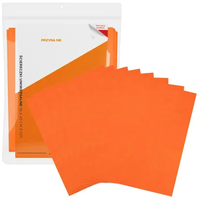 Produktbild von Reinigungstücher Putztücher Spültücher Universal Küchentücher Vliestücher 8 Stück 36 x 40 cm Orange