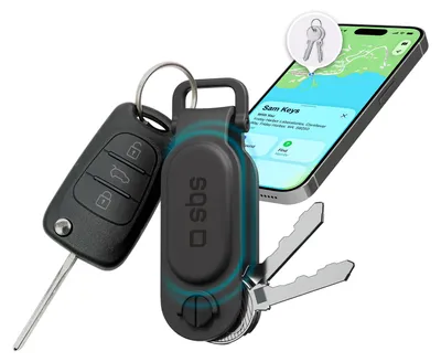 Image de SBS Porte-clés avec tracker Track My Key Apple Find My/Google Find Hub