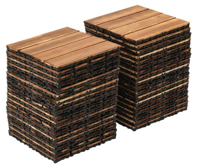 Produktbild von Holzterrassenplatten mit Klicksystem, 30 x 30 cm