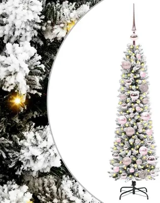 Image de Sapin de Noël artificiel Blanc 120 cm PVC, métal et plastique