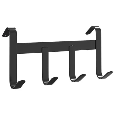Produktbild von vidaXL Trensenhalter mit 4 Haken Schwarz Stahl